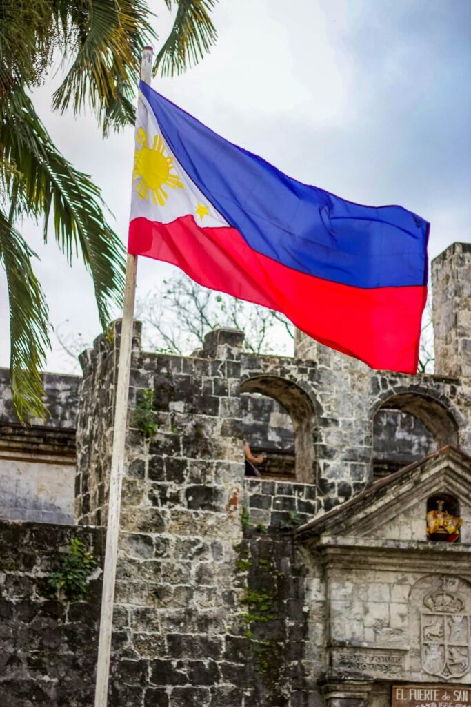 Philippine flag in Intramuros, Manila