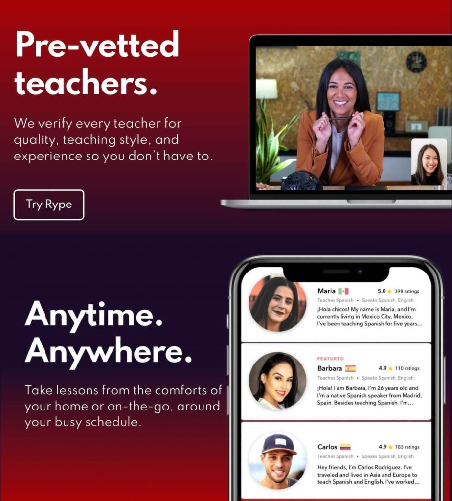Hire French tutors on Rype