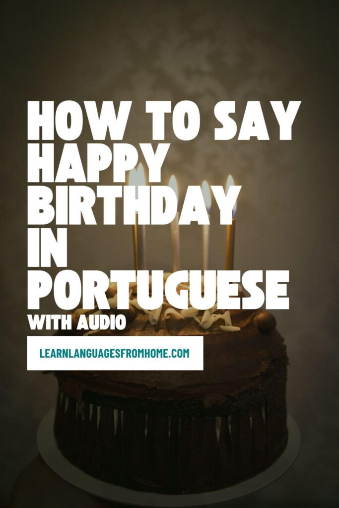 happy birthday in portuguese pinterest image