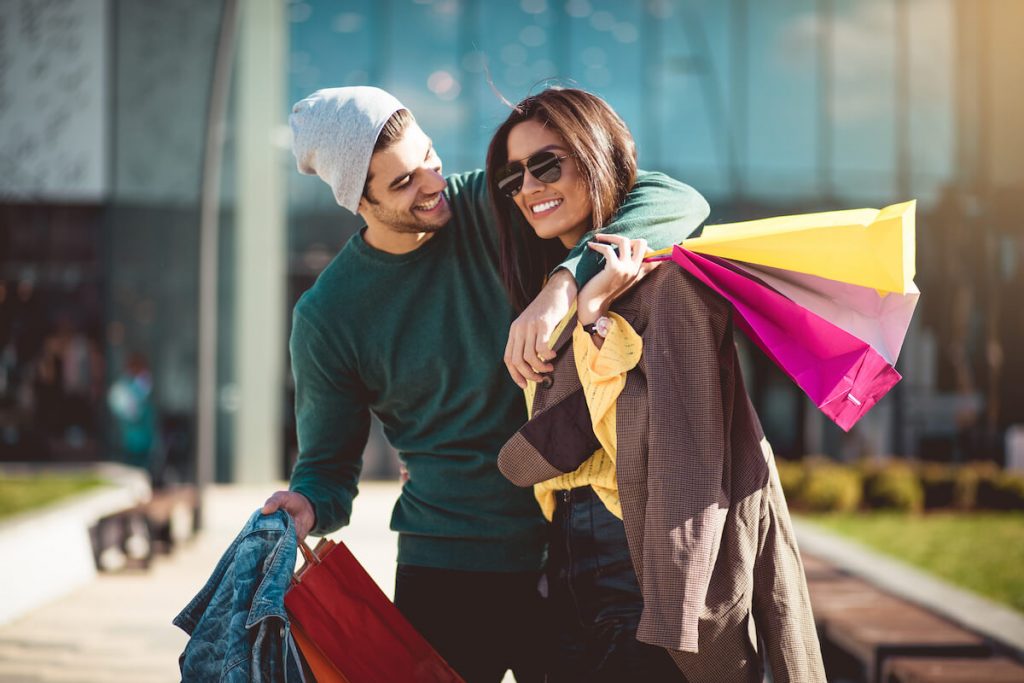 Couple shopping