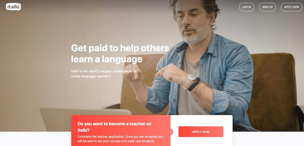Be a tutor on italki