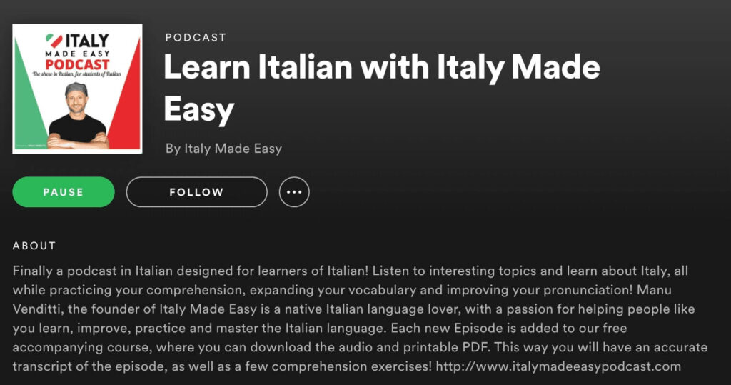 Italy Made Easy podcast