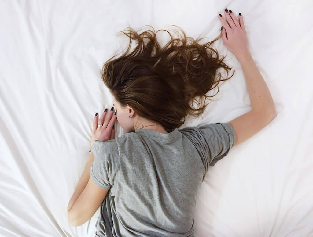 Sleeping in bed
