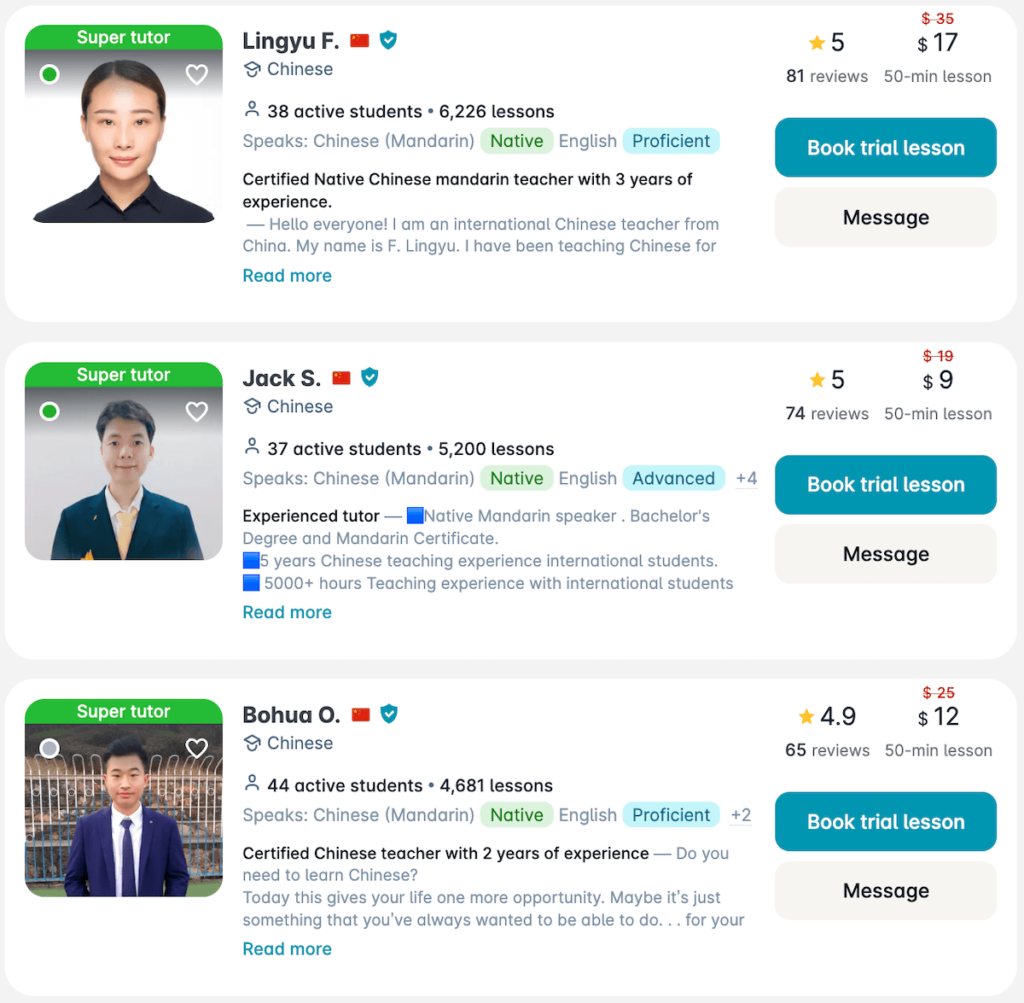 Find Mandarin Chinese tutors on Preply