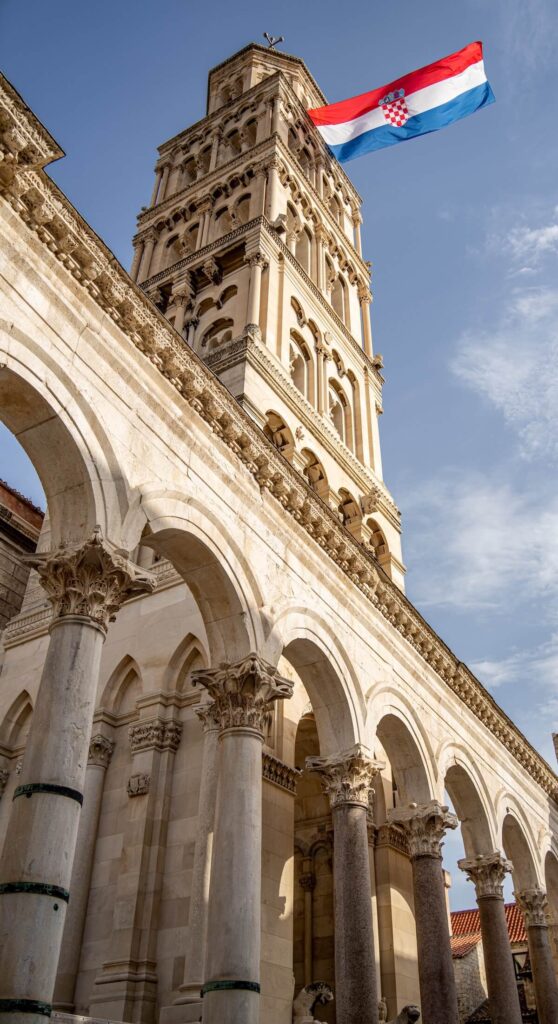 A tower in Split, Croatia