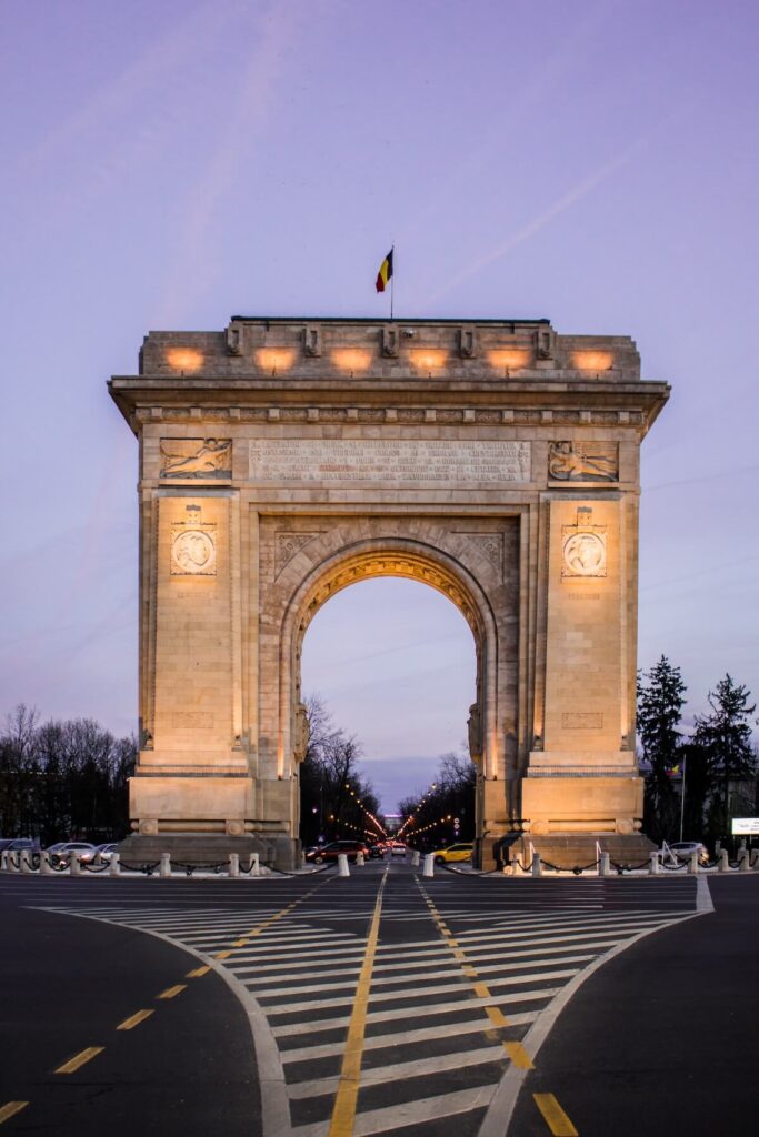 The Arcul de Triumf in Bucharest, Romania