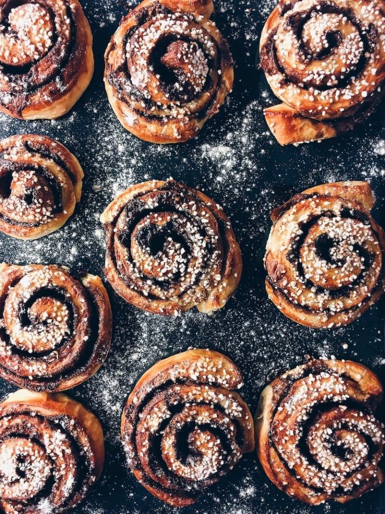 Cinnamon buns to demonstrate Nu blir det andra bullar