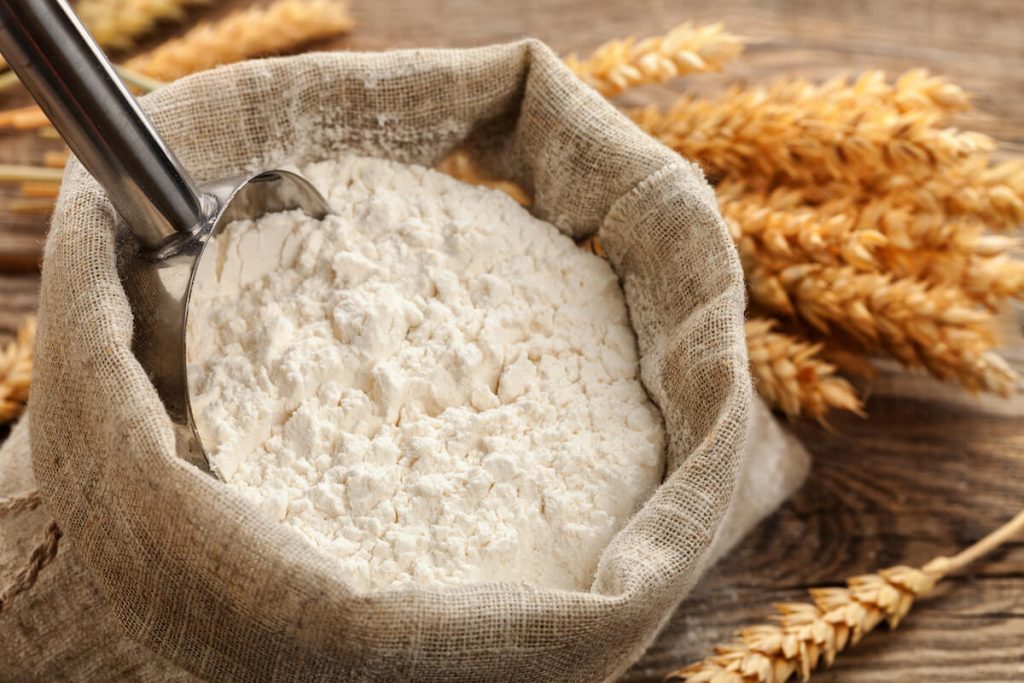 Flour to demonstrate Rent mjöl i påsen