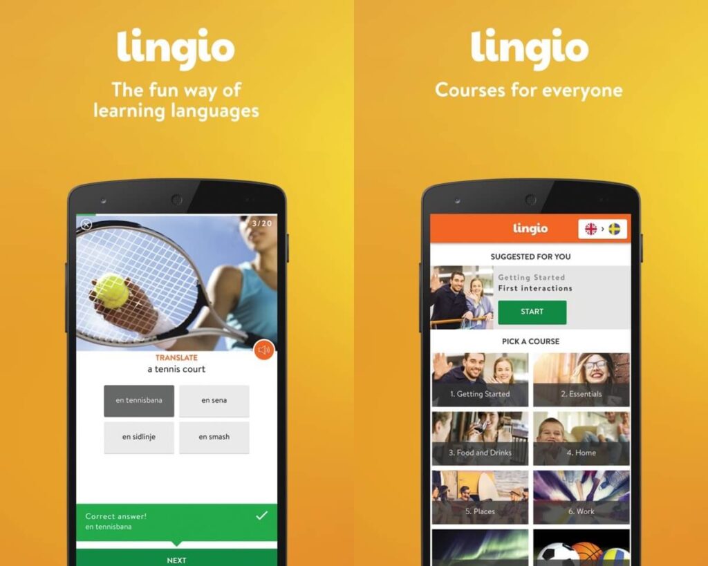 Learn Swedish on Lingio