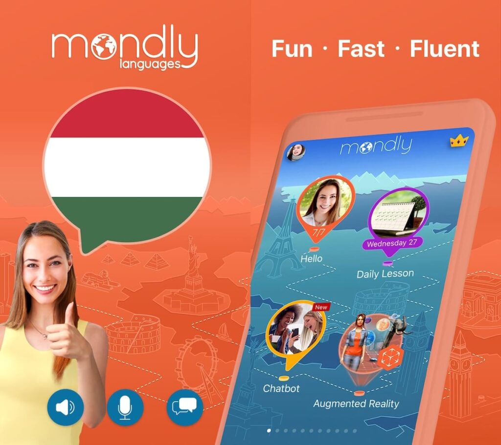 Mondly Hungarian app