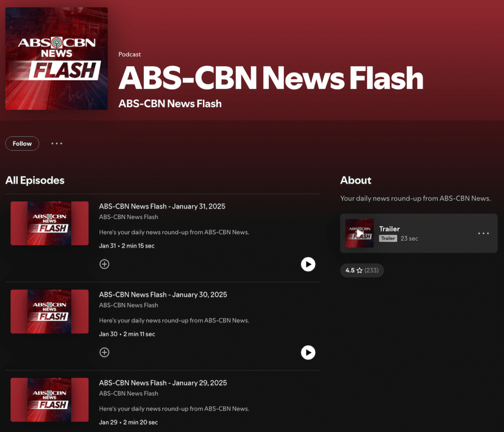 Learn Filipino with the ABS-CBN News Flash podcast