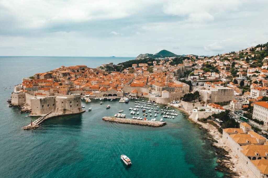 Aerial view of Dubrobnik, Croatia