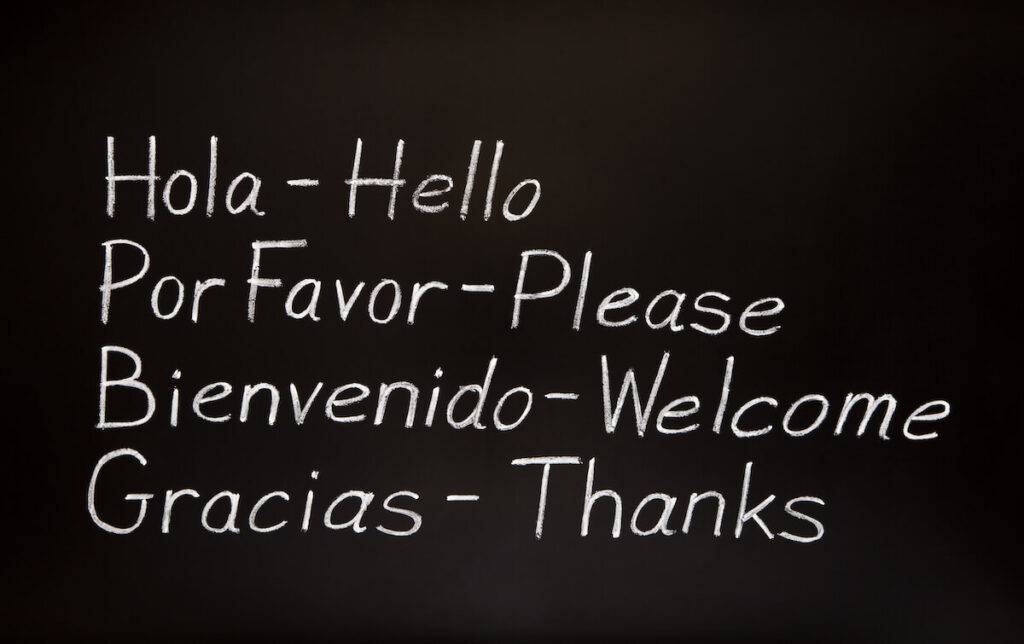 Basic spanish words