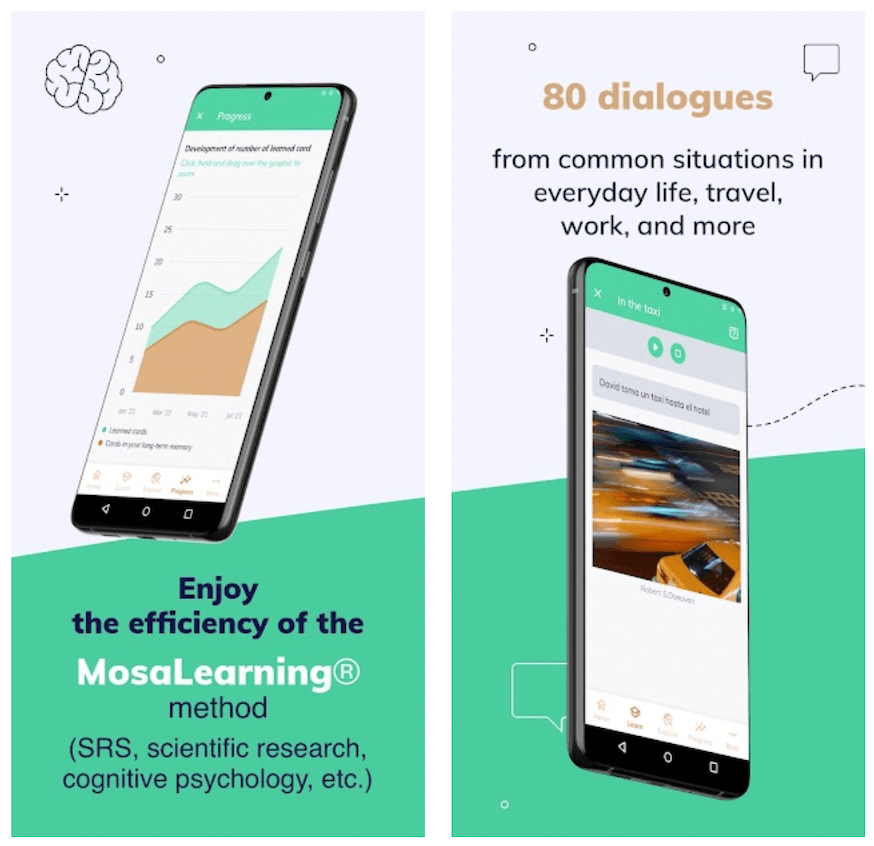 MosaLingua app is a good Duolingo alternative