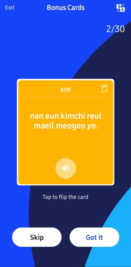 Pimsleur Bonus Cards