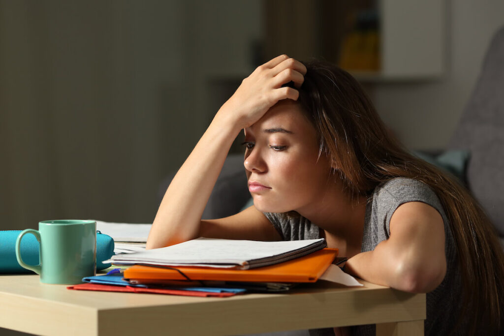 Stress of studying a difficult language