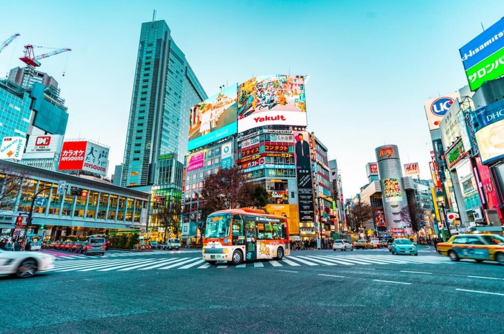 Shibuya crossing in Tokyo