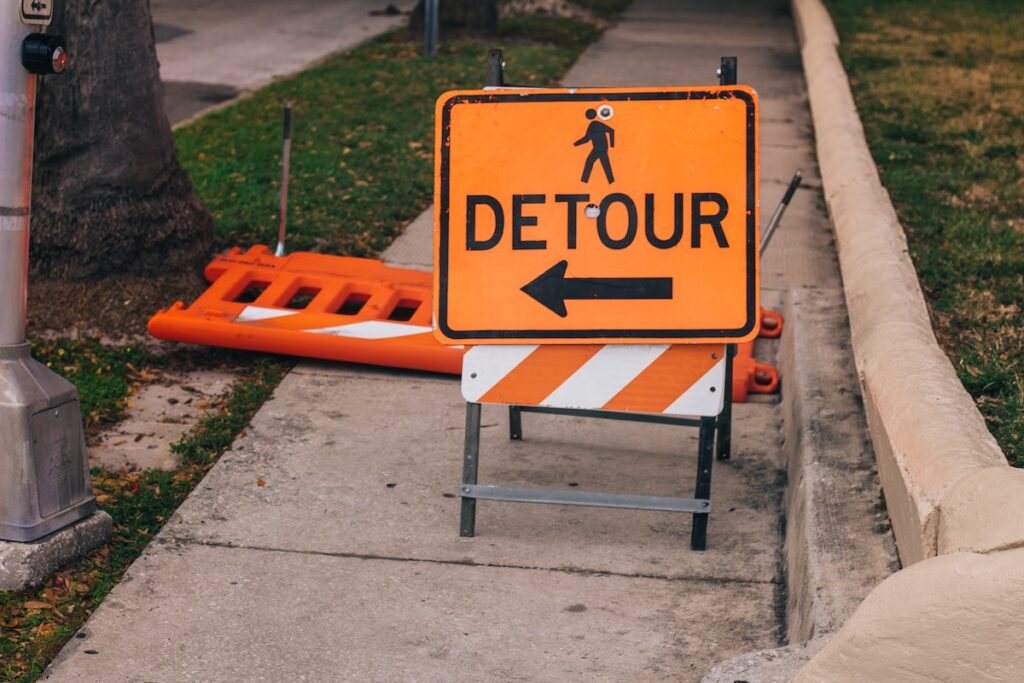 Detour sign