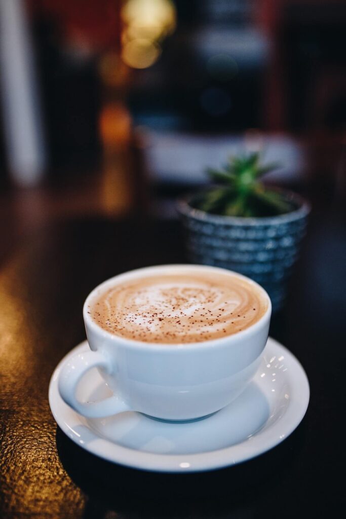Cappuccino in a mug