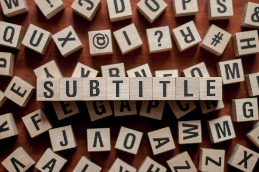 subtitle on cubes