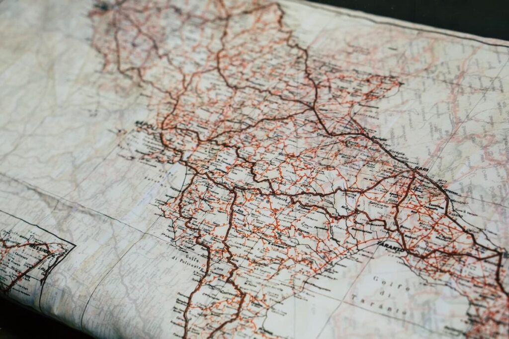 map of Italy