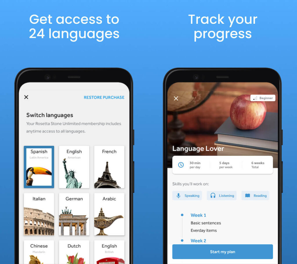 Learn Latin on Rosetta Stone