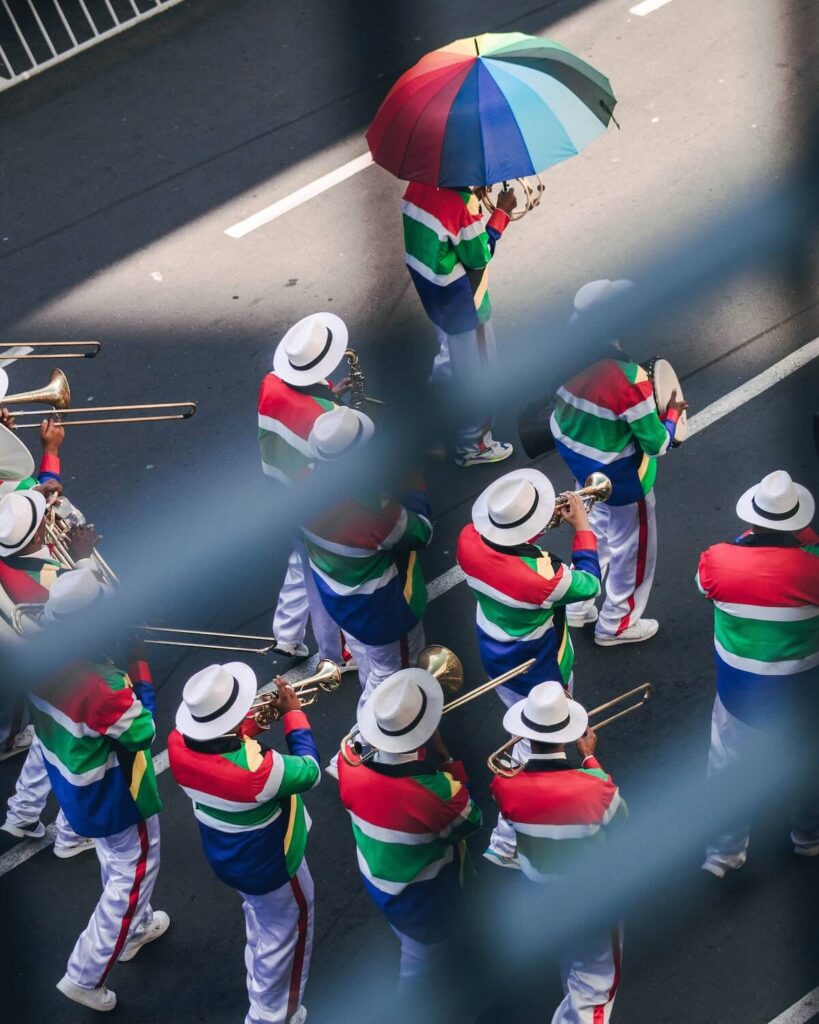 marching band in Cape Town, South Africa