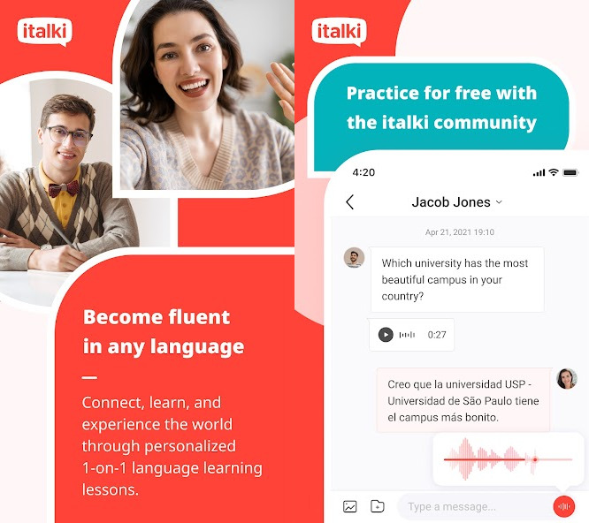 italki is one of the best sites to find German tutors online.