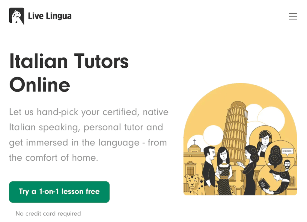 Hire Italian tutors on Live Lingua