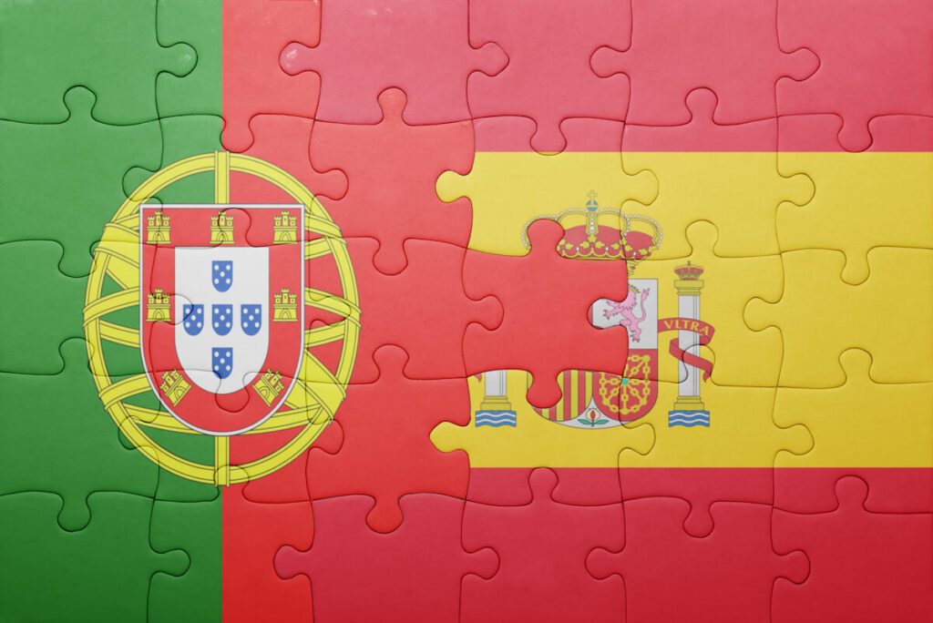 portugal and spain flag puzzle