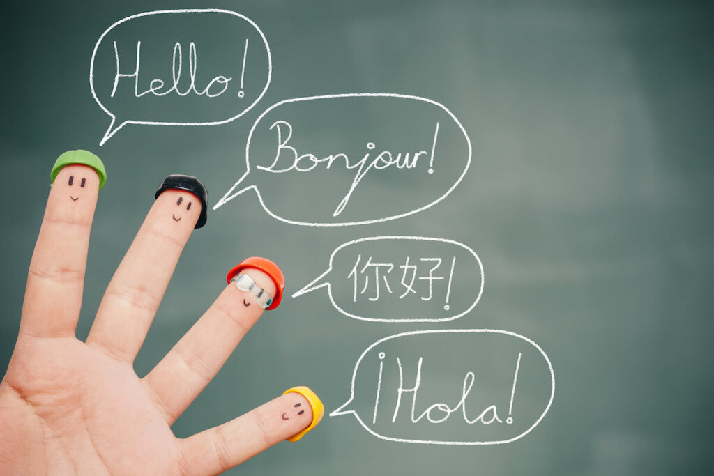 Speak multiple languages
