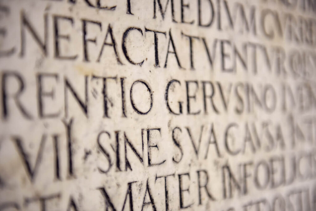 Latin inscription