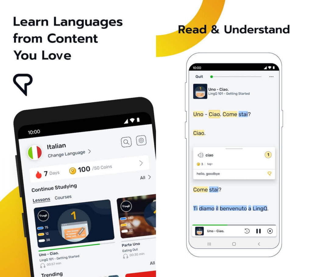 Lingq Italian course