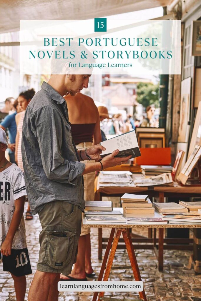 portuguese novels and storybooks pinterest image
