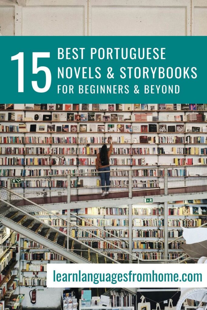 portuguese novels and storybooks pinterest image