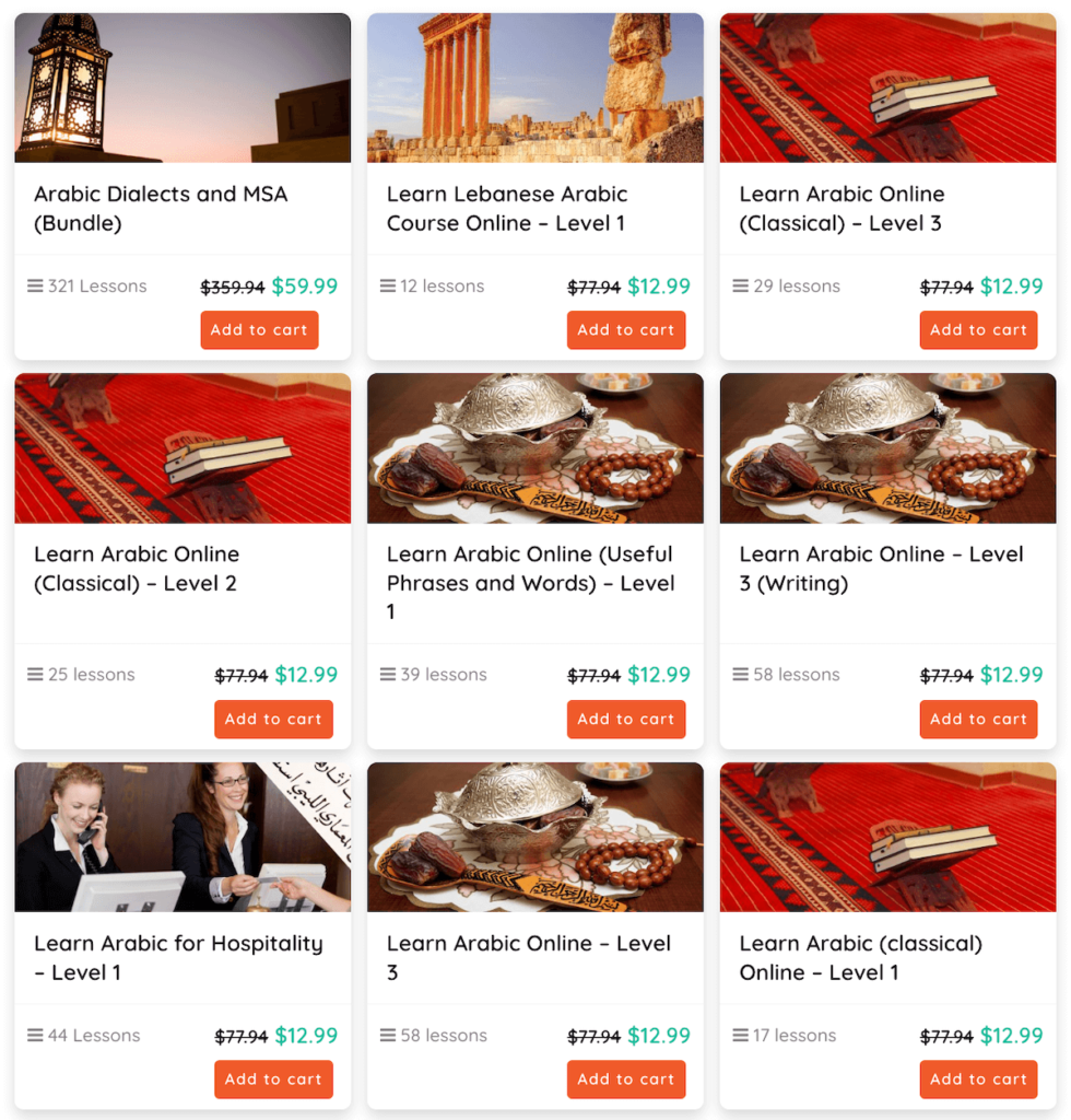Find Arabic courses on Cudoo