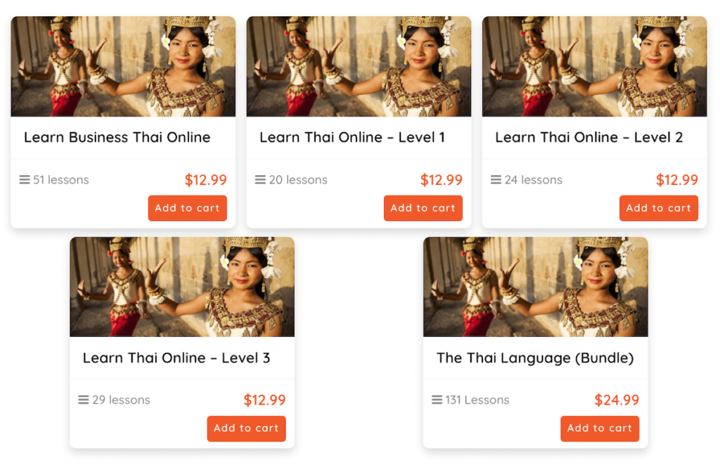 Find Thai courses on Cudoo