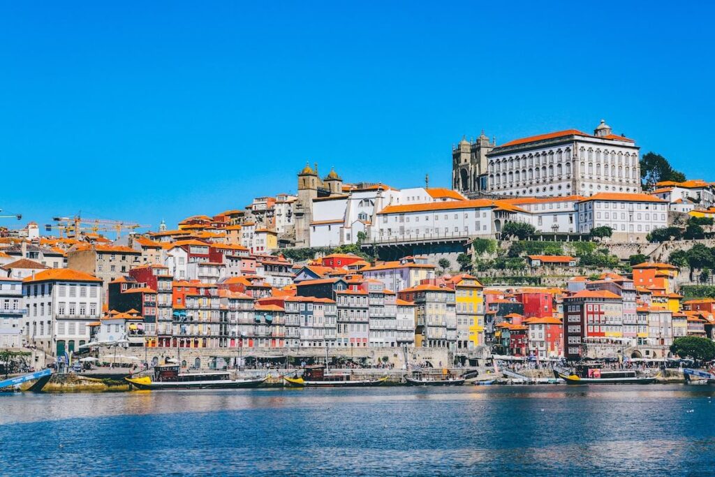 Porto waterfront on a sunny day