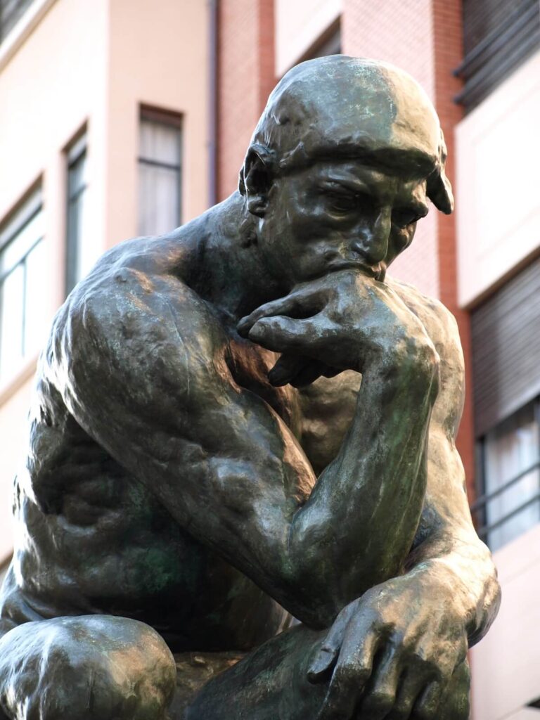 Rodin the thinker in spain