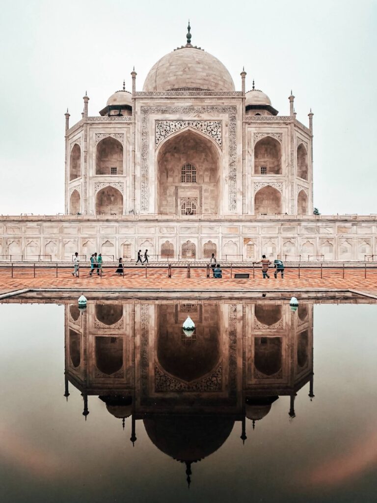 Taj Mahal reflection on water