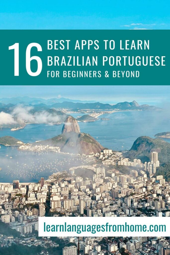 apps to learn brazilian portuguese pinterest image