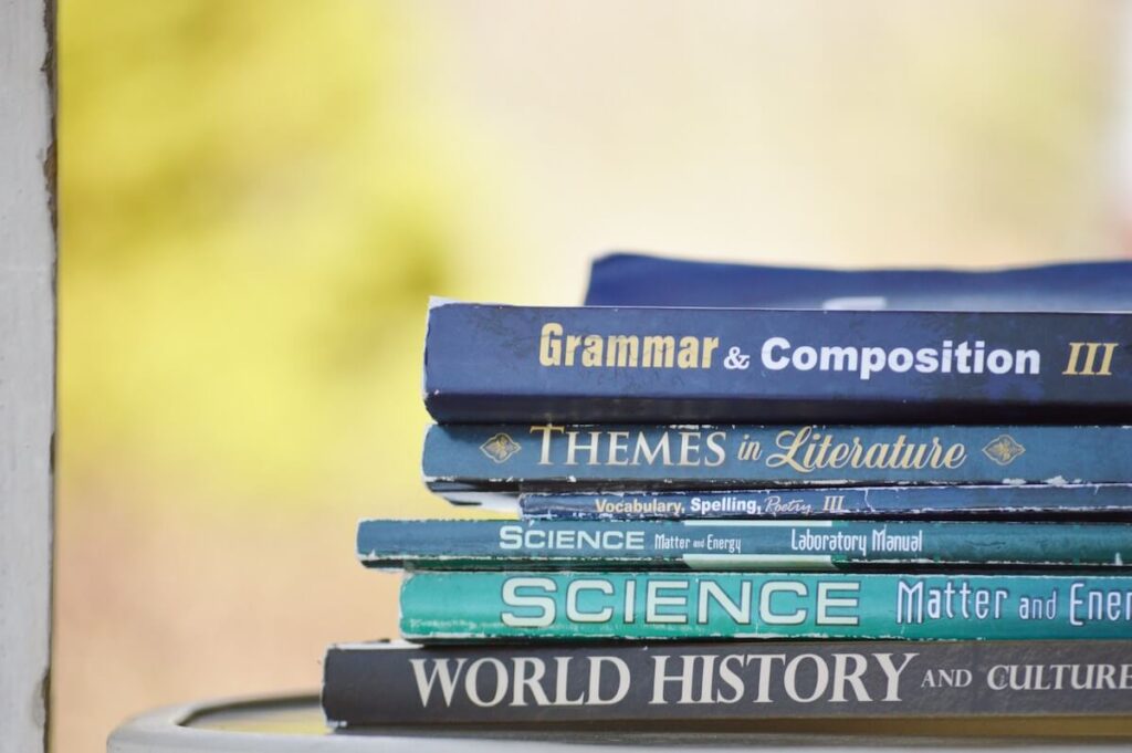 pile of books of different genres