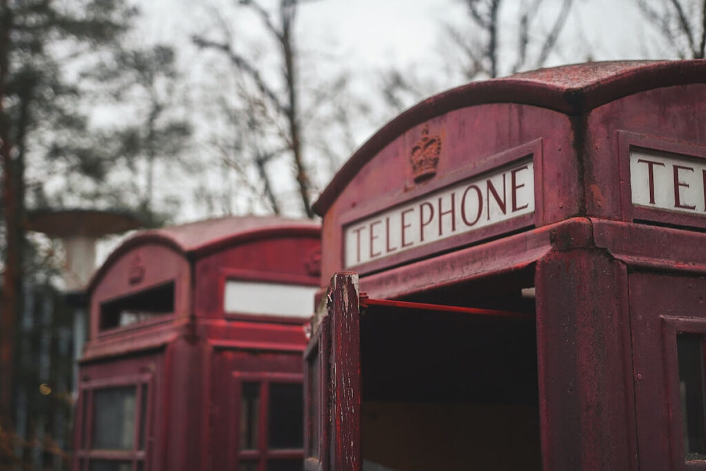classic uk telephone booths