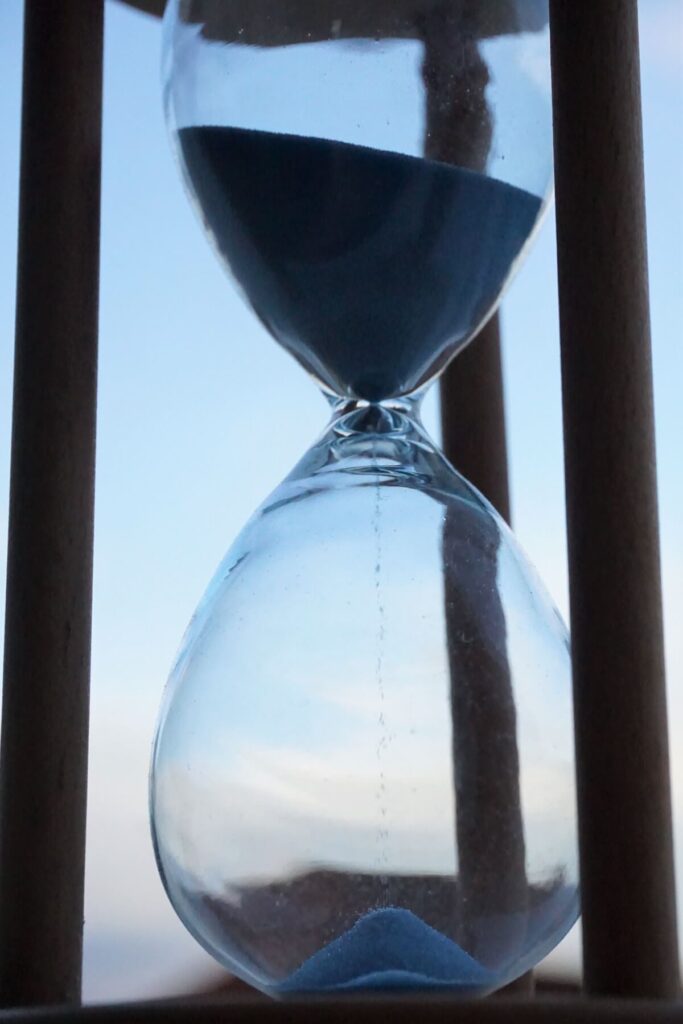 sandglass close up