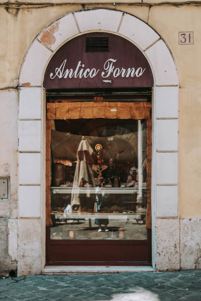 bakery in Rome, Italy