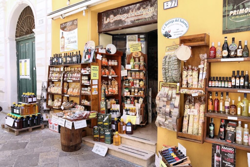 Local bottega in Gallipoli, Italy