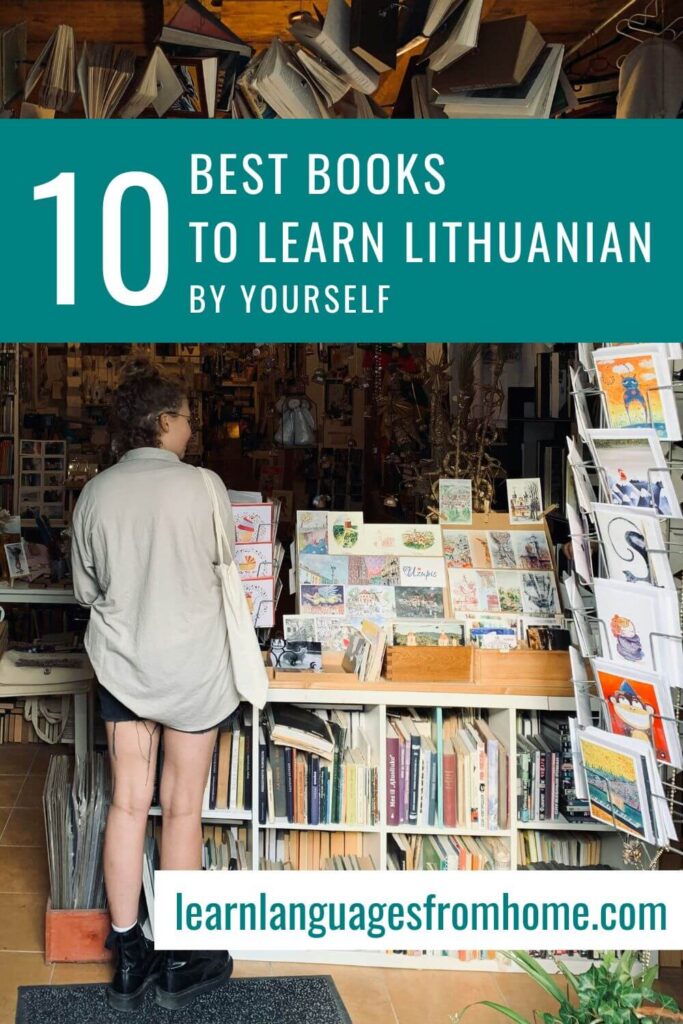 books to learn lithuanian - pinterest image