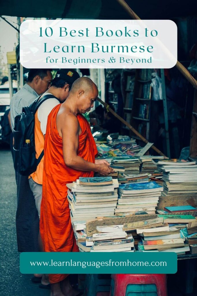 books to learn burmese - pinterest image