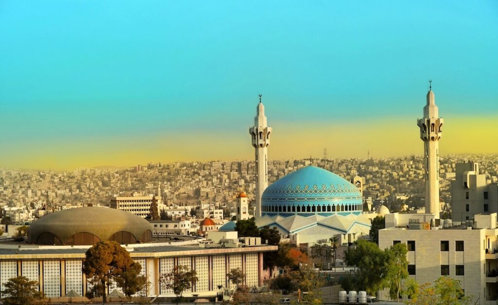 King Abdullah Mosque in Amman Jordan