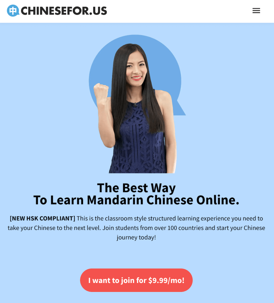 Learn Chinese on ChineseFor.us
